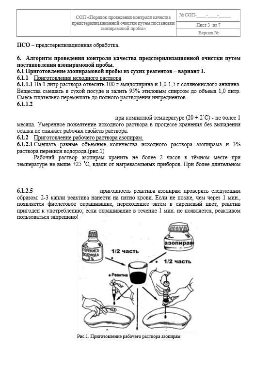 журнал азопирамовых проб в стоматологии образец