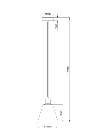Подвесной светильник Moderli V2780-1P Brizzi 1*E27*60W