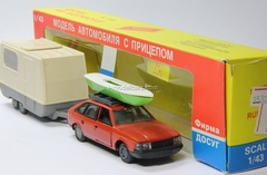 Moskvich-2141 with trailer-home Kompanion 1:43