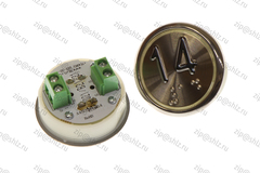 Кнопка (кнопочный модуль) EA2406S-S-R "14 этаж", круглая, красная статическая подсветка, Брайль