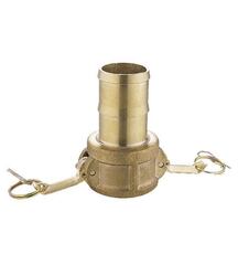 Кулачковое соединение (камлок) тип C, розетка с хвостовиком 1.1/2 (латунь) POWERMASTER