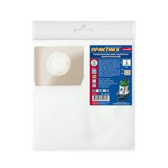 Мешки  ПРАКТИКА для пылесосов SOTECO, KARCHER, HITACHI и др., до 38л, синтетика, уп. 2шт.