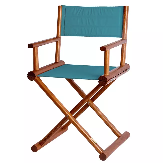 Back and seat canvas replacement for directors chair, turquoise Marine Business