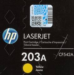 Картридж желтый HP 203A Color LaserJet Pro MFP M254/280/281. Ресурс 1300 страниц (CF542A)