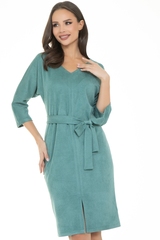 Платье Теплые объятия (вельвет, олива) Diolche (Акция)