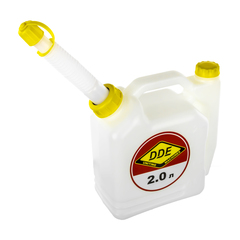Канистра DDE для приготовления топливной смеси, 2 л, трубка для заливки (247-019)
