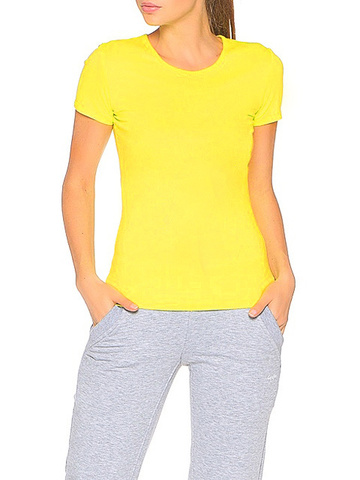 554-1 футболка женская, желтая
