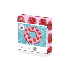 Надувной круг для плавания Scentsational Raspberry 119 см, Bestway 36231, с ароматом малины