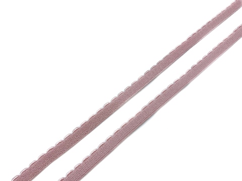 Резинка отделочная пыльно-розовая 8 мм (цв. 019)
