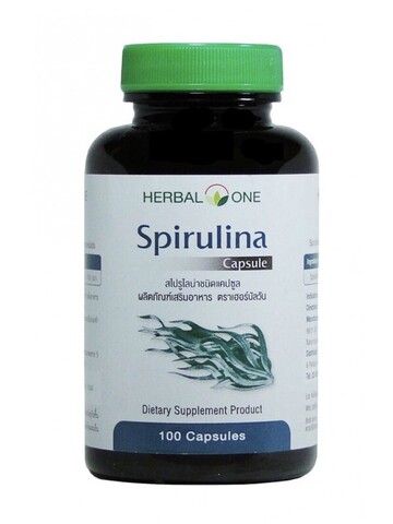 Купить выгодно Капсулы Спирулина, комплекс витаминов, минералов и аминокислот Herbal One Spirulina Capsule