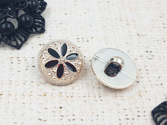 Пуговицы костюмные, d 2,2 см, золото