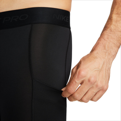Теннисные брюки Nike Pro Dri-Fit Tight - black/white
