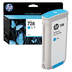 Картридж HP 728 для HP DesignJet Т730/Т830, 130 мл, голубой (Cyan)