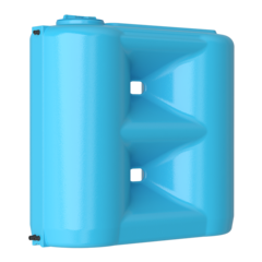 Ёмкость пластиковая пищевая Акватек Combi W-1500 ротоформованная с поплавком 1500 л. узкая (180x75x171см;синий) - арт.556003.1