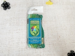 Нитки мулине набор "Цветик-семицветик", №5-Зеленый лепесток, 7*10м, 100% хб