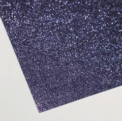 Фоамиран глиттерный Спелая черника. Толщина 1,5мм, Лист 60х70см.
