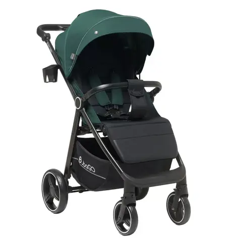 Коляска детская прогулочная BASS Light color/цвет Black Green/Темно зеленый