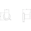 Gessi 38921#149 Gessi Emporio accessories Крючок настенный, цвет: Finox Brushed Nickel