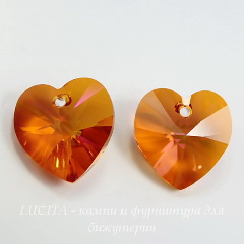 6228 Подвеска Сваровски Сердечко Crystal Astral Pink (10,3х10 мм)
