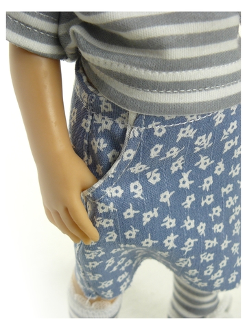 Комплект с джинсовой юбкой - Детали. Одежда для кукол, пупсов и мягких игрушек.