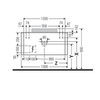 Duravit Happy D.2 Plus Тумба подвесная  408x1300x550мм 2  ящика, цвет: stone grey satin matt HP496209292
