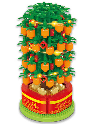 Конструктор Wisehawk Денежное дерево 952 детали NO. 2670 Citrus Keep Joy Series