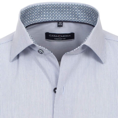 Сорочка мужская Casamoda Comfort Fit 334127200-100 в мелкую голубую полоску