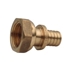 Муфта латунная для PEX-накидная гайка 16-1/2, под надвижную гильзу, РосТурПласт