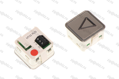 Кнопка (кнопочный модуль) MT42 RUS "Стрелка", квадратная, красная подсветка, Брайль.