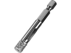 ЗУБР АВК, d 8 мм, (HEX 1/4?, 15 мм кромка), вакуумное алмазное трубчатое сверло, Профессионал (29865-08)