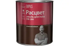Эмаль для деревянного пола алкидная износостойкая ПФ-266 Расцвет красно-коричневая