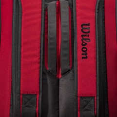 Теннисная сумка Wilson Super Tour 9 PK Clash V2.0 - red/black