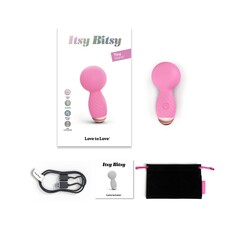 Розовый мини-wand вибратор Itsy Bitsy Mini Wand Vibrator - 