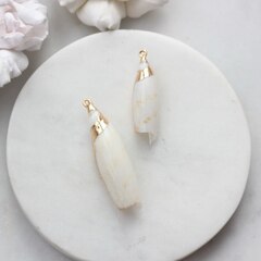 Подвеска Ракушка с позолотой 30-55 на 10-15 мм, РК034