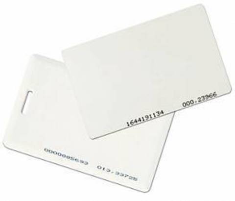 Белые карты, бесконтактные, EM-Marine ISO,  1,6мм, 1 упаковка по 100 карт (TK-4100 Clamshell)