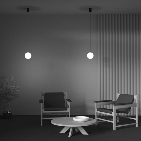 Подвесной светодиодный светильник Maytoni Luna P039PL-5W3K-10-B