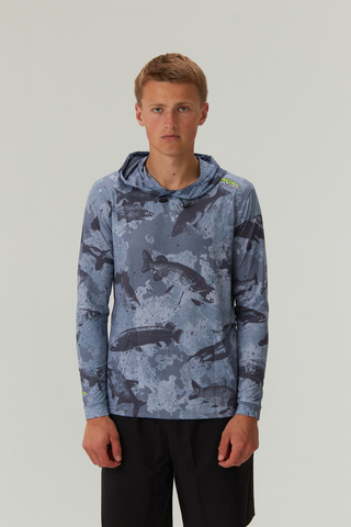 Худи Аквафиш серый