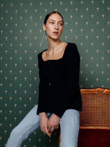 Жакет из микровельвета BONEZ