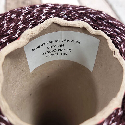 Меринос с вискозой DOPPIA CADUTA 210 бордовый с розовым