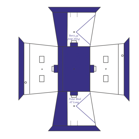 Палатка для зимней рыбалки Polar Bird 4T Long компакт
