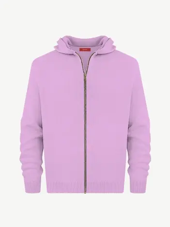 Толстовка на замке из шелка