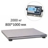 Весы платформенные MAS PM4P-2000-0810, 2000кг, 500/1000гр, 800х1000, RS232 (опция), стойка (опция), с поверкой, выносной дисплей