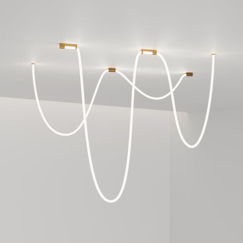 Накладные крепления для круглого гибкого неона Elektrostandard Full light FL 28100 латунь