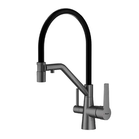 Raglo R80.62.09 Смеситель для кухни со съемным гибким изливом, с магнитным фиксатором излива, с подключением фильтра питьевой воды