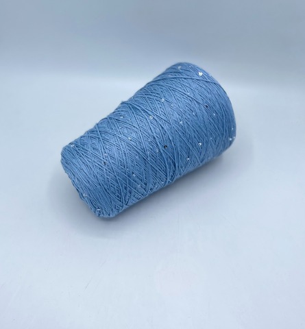 Cariaggi, Antilope paillettes, 420м/100гр. 97% Меринос,3% Полиэстер(пайетка) , цвет-Голубой(480), 37052