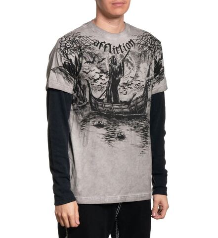 Affliction | Футболка лонгслив мужская River Styx 2fer A28391 справа