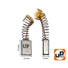 Щетка графитовая UNITED PARTS для MAKITA СВ-100 (аналог 181030-1) 6х10х15мм (90-0458)