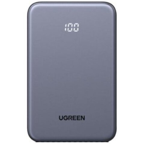 Внешний аккумулятор UGREEN PB507 (75131B) 10000mAh Two-way Fast Charging 20W Power Bank, серый космос