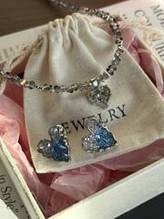 Набор украшений СИЯЙ серьги плюс колье