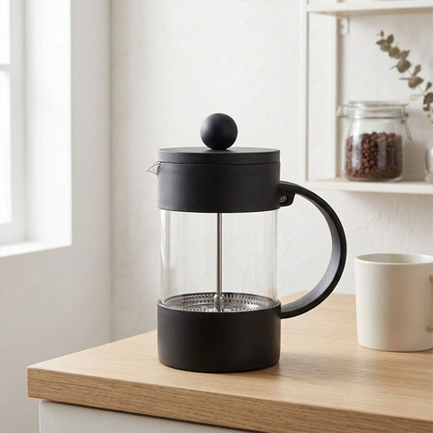 Чайник заварочный Tekanna, чёрный, 1000 мл, боросиликатное стекло/полипропилен